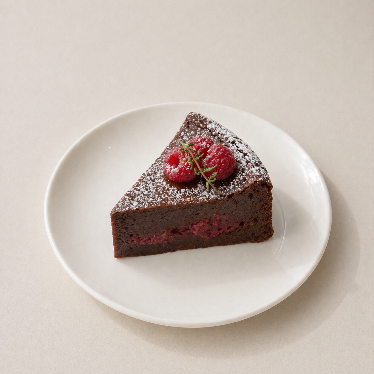 라즈베리 갸또 쇼콜라 케이크